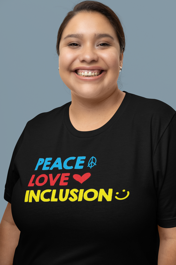 Peace Love Inclusion Premium Unisex t-shirt
