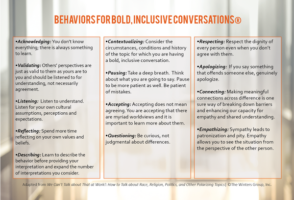 Bold, Inclusive Conversations® Tip Cards (Set of 25)