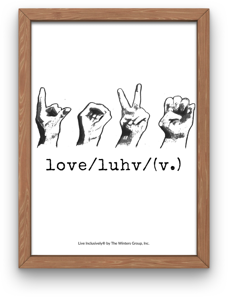 Love ASL Digital Print